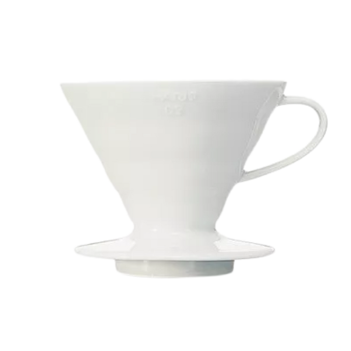 porte filtres pour café en céramique blanche 